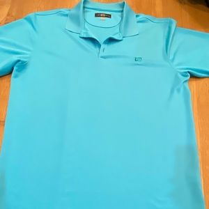 Loudmouth golf polo, size XL, teal blue